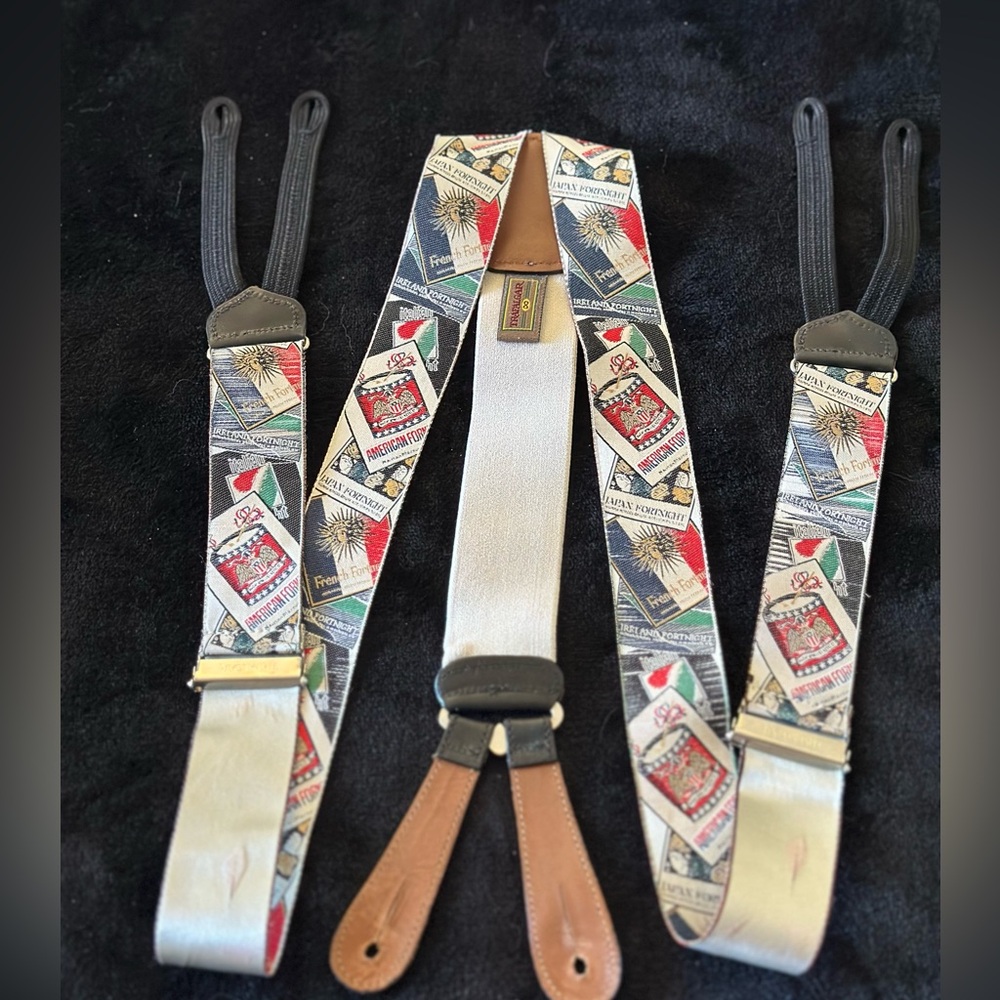 Vintage Trafalgar Limited Edition Fortnight American Japan Suspenders Braces EUC